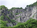 Remains of slate quarries at Llanberis