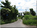 No through road near Slape Cross