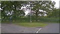 Junction of lanes near Briddon Weir, Rostherne, Cheshire