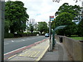 SU7405 : Emsworth House bus stop in Havant Road by Basher Eyre