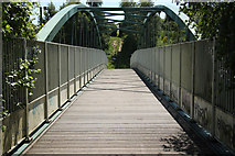 SK4384 : Beighton footbridge by Richard Croft