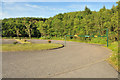 Parking area for the cemetery