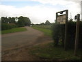 Farm road to Little North Leigh Farm