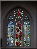 TQ3769 : St. George's Church - stained glass window "Pentecost" by Mike Quinn