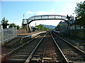 Footbridge at Kingussie railway station