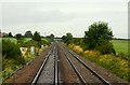 SO8948 : The line to Birmingham at Wadborough by Steve Daniels