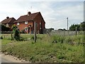 Footpath beside houses