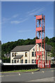 The drill tower at Langholm Fire Station