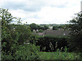 Looking across the housing estate