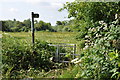 Footpath sign on Sandhurst Road