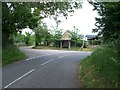 Bus shelter at the junction