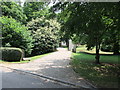 Gate entrance to Twinstead Hall, in Church Road