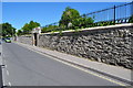 The main entrance to Bideford Public Cemetery on Old Town