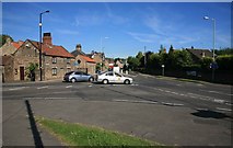 SK4685 : Road Junction on the B6067 Aston by roger geach