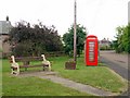 NT8937 : Telephone box on Branxton green by Andrew Curtis