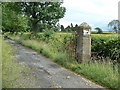 The Hill gatepost