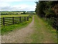 Track leading to Old Railway Line Path