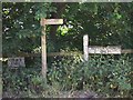 Signposts on the lane to Bepton church