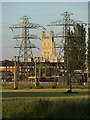 Pylons on Alney Island