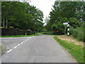 Road junction near Psalter farm