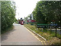 Entrance road to Queens Meadow Court from Hill Street, Lydney