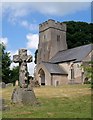 ST0530 : Cross in churchyard, Clatworthy by Derek Harper