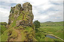 NG4162 : Castle Ewen by John Allan