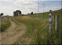 SD9801 : Pennine Bridleway near Castle Farm by michael ely