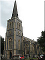TQ2471 : St Mary's church, Wimbledon: tower by Stephen Craven