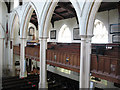 TQ2471 : St Mary's church, Wimbledon: galleries by Stephen Craven