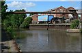 Pipe bridge along the Grand Union Canal