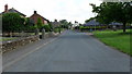 Road passing through Great Orton in Cumbria