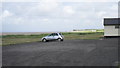 Beach car park at Allonby in Cumbria