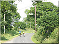 Cyclists on Byley Lane