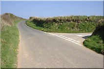 SX0180 : Junction on the Road from Port Gaverne by Tony Atkin