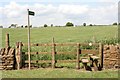 Signpost by the stile