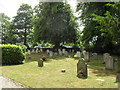 Gravestones in Poulton churchyard