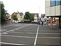 Parking bays and brick stilts, Newport Tax Office