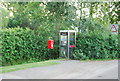 Postbox and Telephone Box, Powder Mill Lane