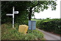 Mid Devon : Wormsland Signpost