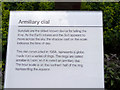 Notice Board, Armillary Dial, Greenwich