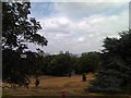 The O2 and Greenwich Power Station, viewed from the hill in Greenwich Park