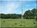 Post, barn, church