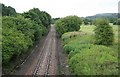 Waterloo - Exeter Railway looking towards Tisbury 