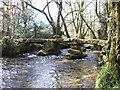 Clapper bridge over the Lynher