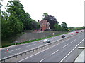 Neatly spaced traffic on A14