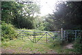 Footpath west through Bushes Wood