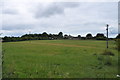 The trail of the Sedbury branch line, closed in 1920 crossing the field