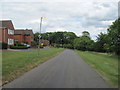 Housing and road in Brookenby