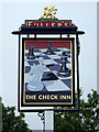 The Check Inn sign, Woodland View, Wroughton